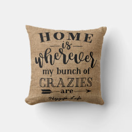 Coussin Décor Hygge - Accueil Où Mes Folies Sont Personnal