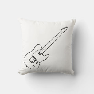 Coussin décor-idée de musique de guitare