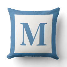 Décor industriel Monogramme Acier bleu
