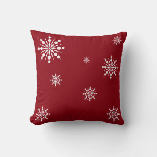 Coussin Décor Laisser neiger Cristal Flocon de neige Noël