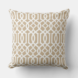 Coussin Décor Marocain De Sable Blanc