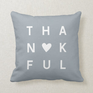 Coussin Décor minimaliste Thanksgiving Thankful