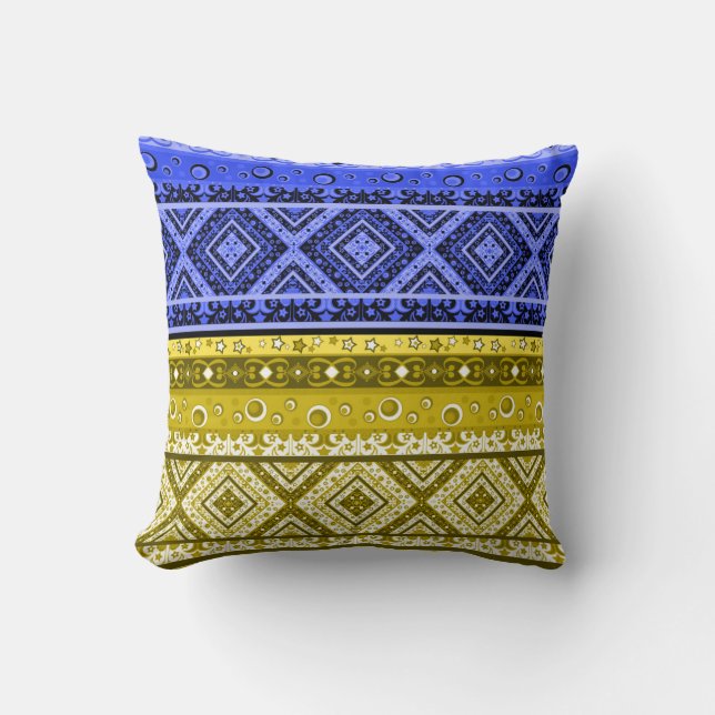 Coussin Décor moderne Abstrait ornementale géométrique pat (Recto)