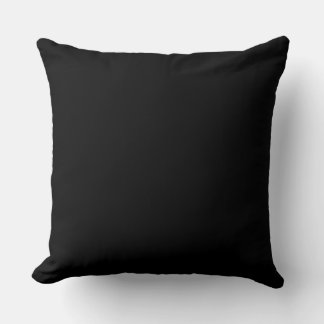 Coussin Décor noir et blanc réversible