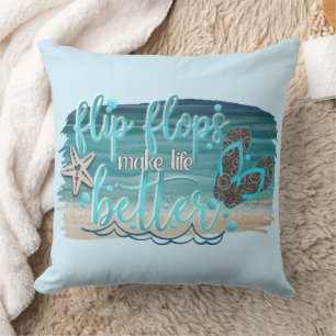 Coussin Décor Plage Amusant