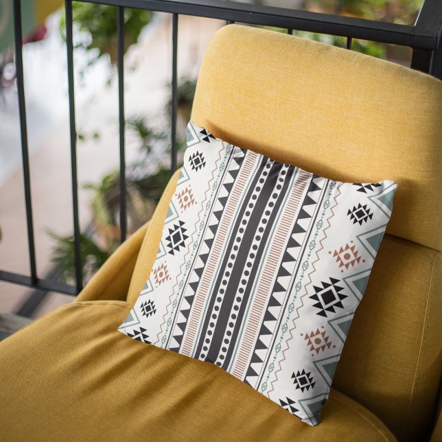 Coussin Décor tribal Boho géométrique moderne (Créateur téléchargé)