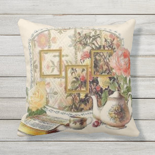 Coussin Décor victorien antique vintage élégant de piè