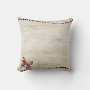 Coussin Décor vintage papillon