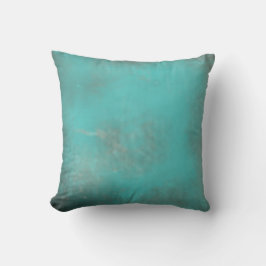 Coussin Décor Vintage Turquoise ancien