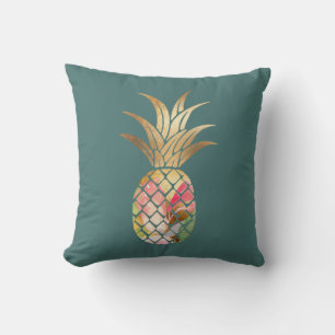 Coussin décoratif à l'aquarelle représentant un an