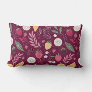 Coussin décoratif à motif de fruits – Botanique pr