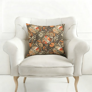 COUSSIN DÉCORATIF À MOTIF FLEURI BOHÈME VINTAGE