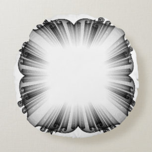 Coussin décoratif abstrait à vignette sombre - Mod