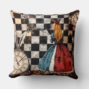 Coussin décoratif Alice au pays des merveilles