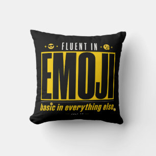 Coussin Décoratif Amateur d'Émoji Drôle