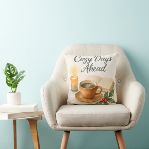 Coussin décoratif aquarelle « Jours confortables à