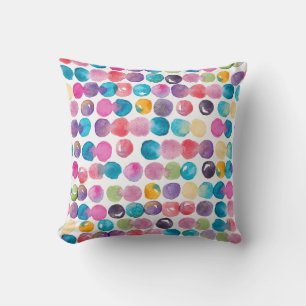 Coussin décoratif aquarelle lumineux – Abstrait co