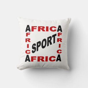 Coussin décoratif blanc AFRICA SPORT