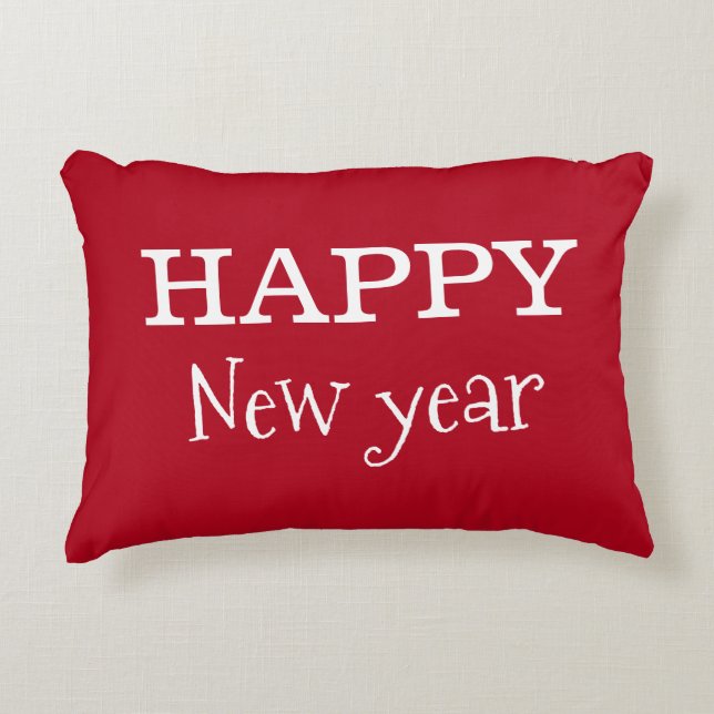 Coussin décoratif « Bonne Année » (Devant)