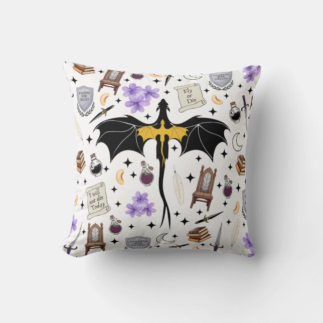 Coussin décoratif Bookish Fourth Wing (Recto)