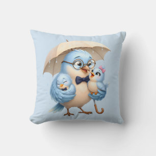 Coussin décoratif cadeau Papa Oiseau