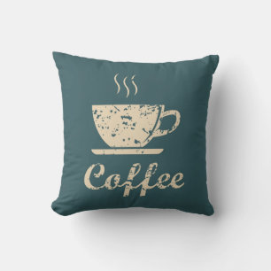 Coussin décoratif Chambray Blue Coffee