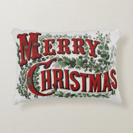 Coussin décoratif classique Joyeux Noël