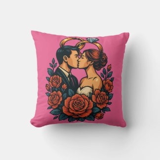 Coussin Décoratif Couple Mariage Romantique