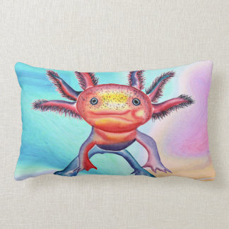Coussin décoratif d'Axolotl effronté