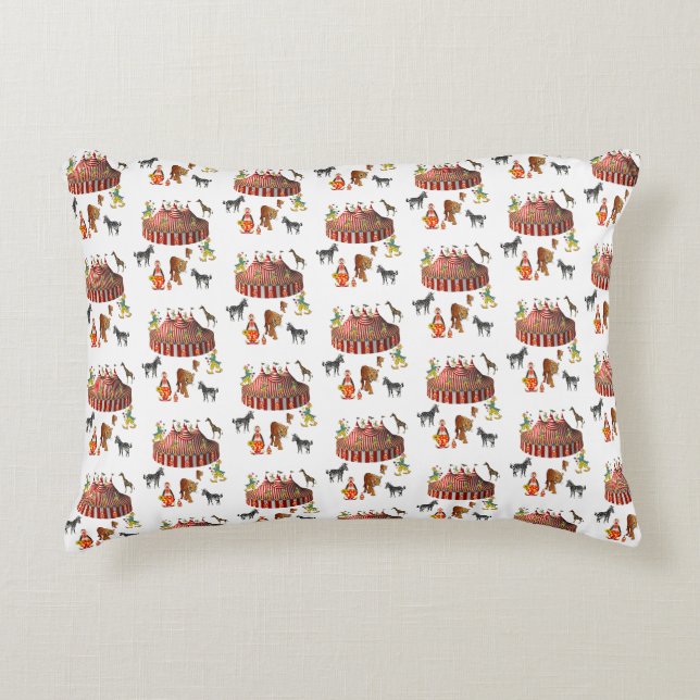 Coussin décoratif de cirque mignon (Devant)