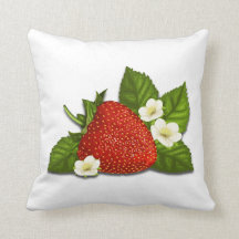 Coussin décoratif de fraise