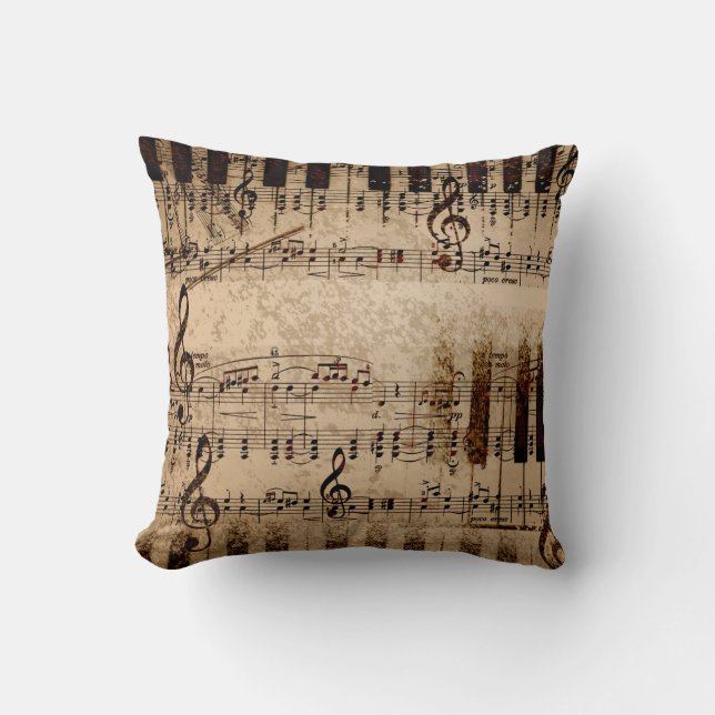 Coussin décoratif de musique (Recto)