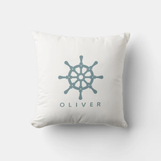 Coussin décoratif de roue Indigo Ship