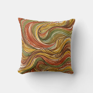 Coussin décoratif Desert Dune Ripple – Tons Terreu