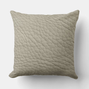 Coussin décoratif d'impression simili cuir