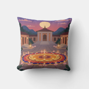 Coussin décoratif Diwali 2025 – Décoration de mais