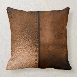 Coussin décoratif en cuir