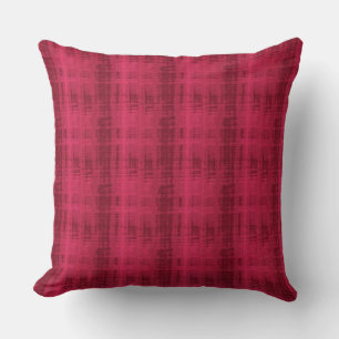 Coussin décoratif en soie rouge