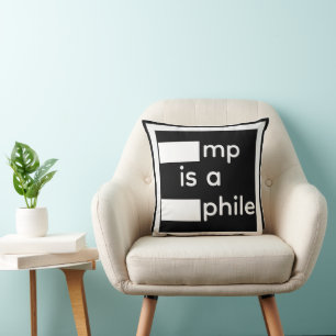 Coussin décoratif expurgé