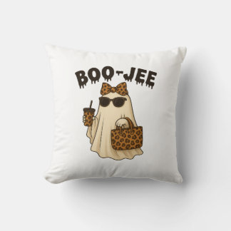 Coussin décoratif fantôme à imprimé léopard BOO-JE