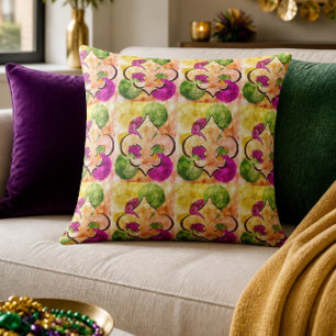Coussin décoratif Fleur-de-Lis 20"x20"