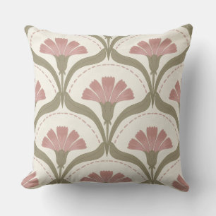 Coussin décoratif Fleurs Sage & Rose