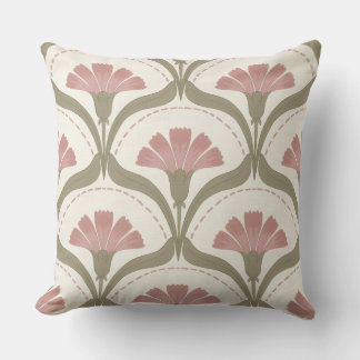 Coussin décoratif Fleurs Sage & Rose
