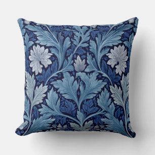 Coussin décoratif floral aux motifs de feuilles de