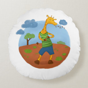 Coussin décoratif girafon mignon