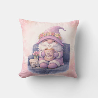 Coussin décoratif Gnome de la meilleure maman 40x4