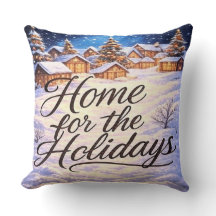 Coussin décoratif 'Home for the Holidays'