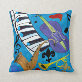 Coussin décoratif jazz