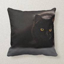 Coussin décoratif| mignon chat noir Conception