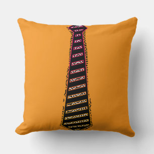 Coussin décoratif Orange Black Tie